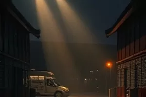 黑猫影视主推片《零号候车厅》里空旷候车大厅与顶灯的长镜头画面