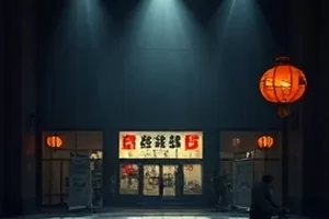 《候鸟观测站》观测员举着望远镜仰头的侧面剪影