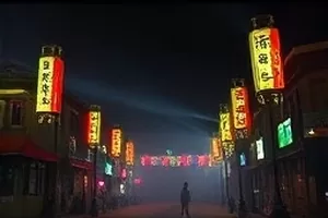 《灰狼与白鸽》屋顶天台两只对视的剪纸剪影